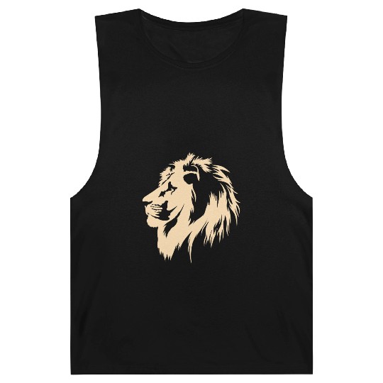 Lion Portrait (sand) Barnard Tanks