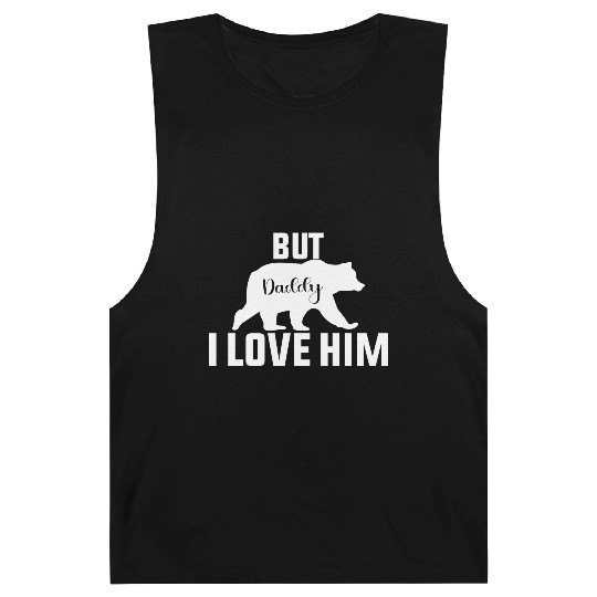 But Daddy I Love Him Retro Groovy Wavy Style Funny Barnard Tanks