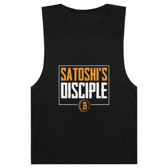 Satoshi's Disciple Bitcoin Logo Barnard Tanks
