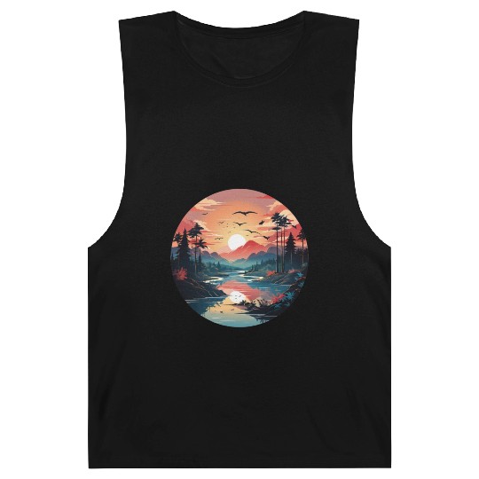 Sunrise Dawn Serene Lakeside Symphony Barnard Tanks