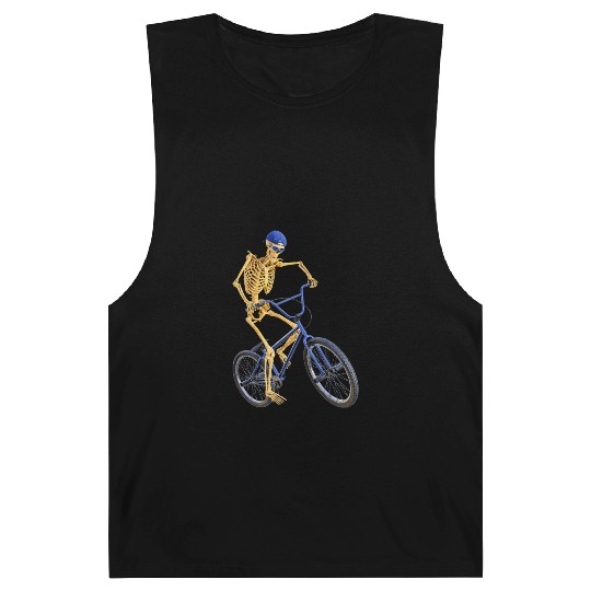 The Grim Reaper doing freestyle biking Barnard Tanks