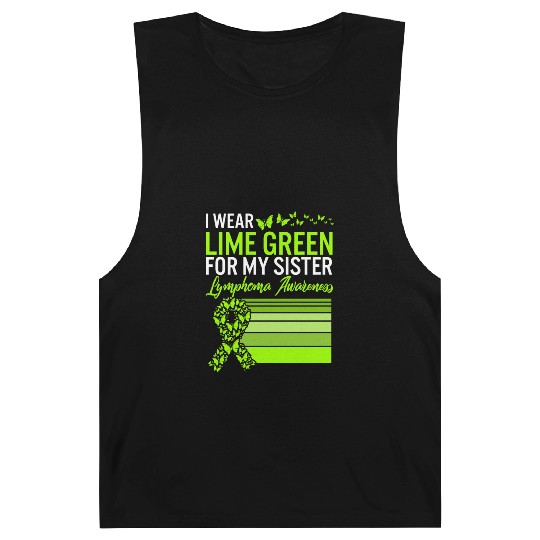 Lymphoma Warrior Barnard Tanks, I Wear Lime Green For My