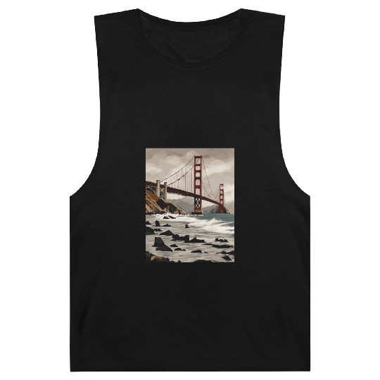 Golden Gate Bridge California Barnard Tanks, Golden Gate
