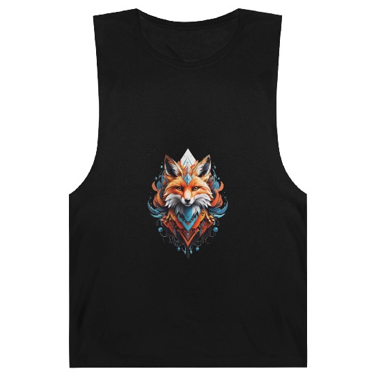 Mystical fox head artwork Barnard Tanks