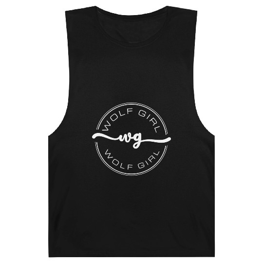 Wolf Girl White Barnard Tanks