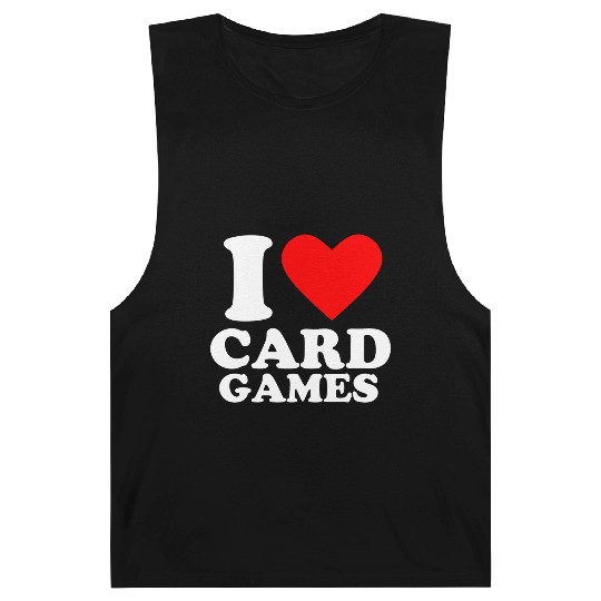 Geek Nerdy Gamer I Love Card Games Barnard Tanks