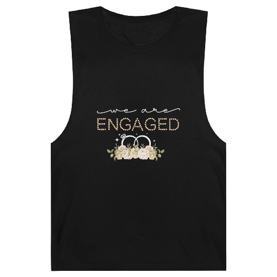 Couple Matching Fiancé Engagement Bride Barnard Tanks