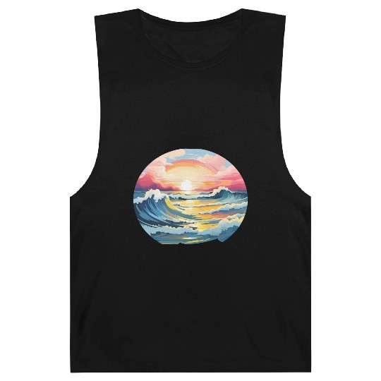 Beautiful Pink Sea And Cloud Landscape Barnard Tanks