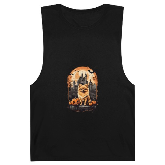 Pomeranian Boo-tiful Halloween Delight Barnard Tanks