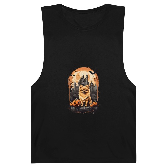 Pomeranian Boo-tiful Halloween Delight Barnard Tanks