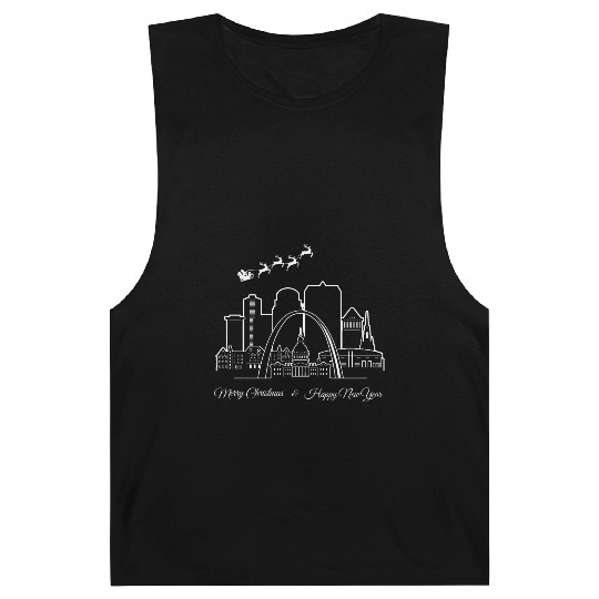 St. Louis Missouri Merry Christmas Happy New Year Barnard Tanks