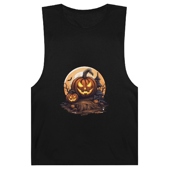 Halloween Haunted House Spell Pumpkin Bat Barnard Tanks