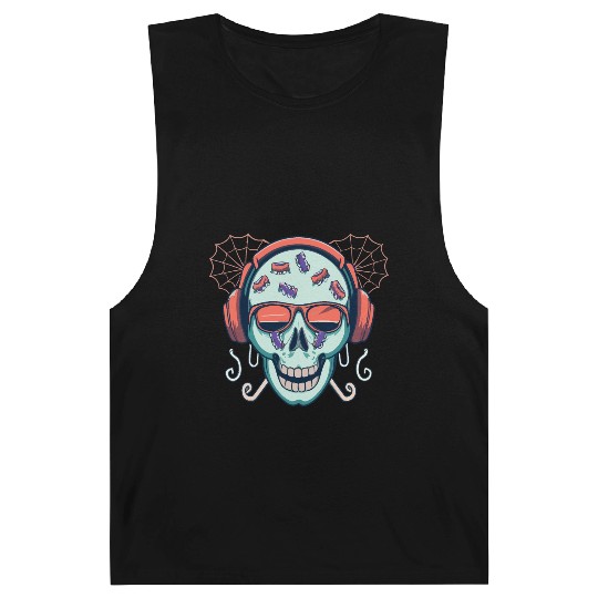 Skull Candy Halloween For Music Barnard Tanks