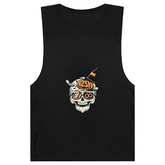 Skull Candy Punppkin Halloween Barnard Tanks
