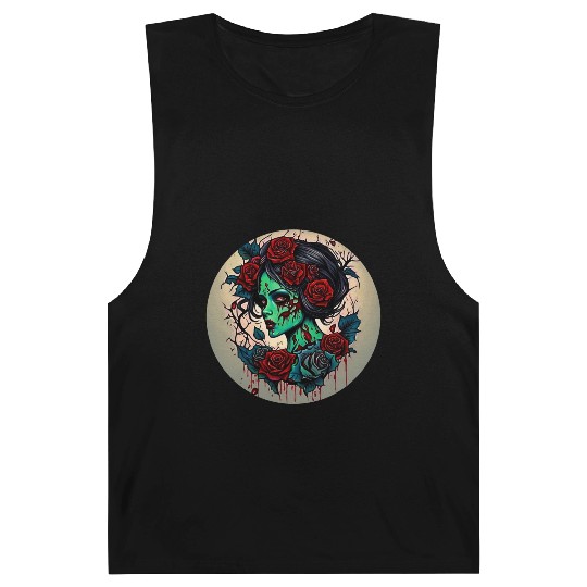 Zombie Girl / Halloween / creepy / Monster / blood Barnard Tanks