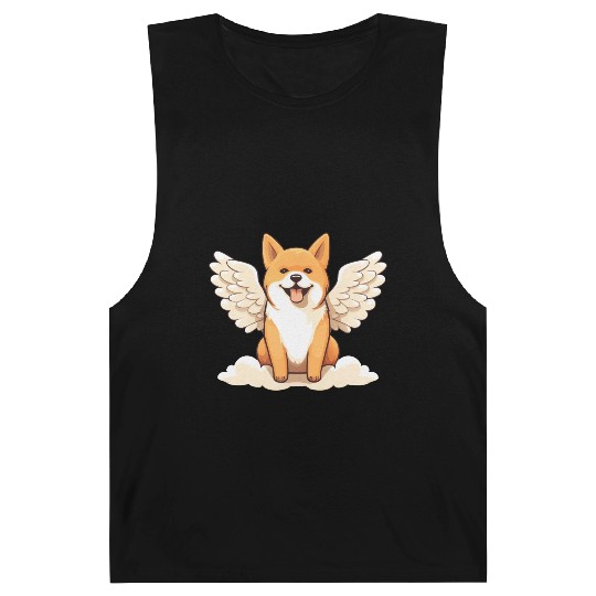 Sweet Shiba Inu angel with wings Barnard Tanks