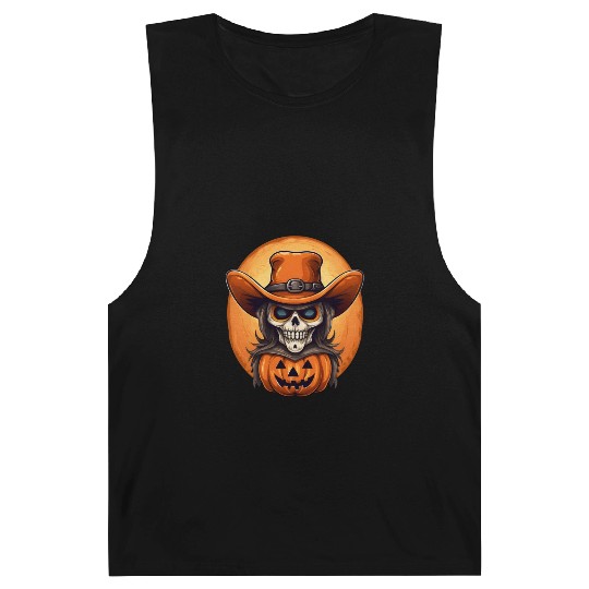 Sublimation Halloween Cowboy Barnard Tanks