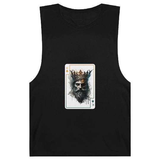 King Spades Halloween Creepy Gothic Poker Barnard Tanks