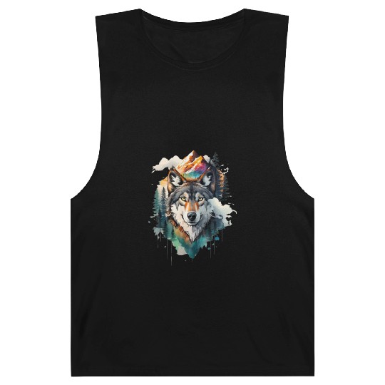 Majestic Mountain Wolf Nature Inspired Artwork Barnard Tanks