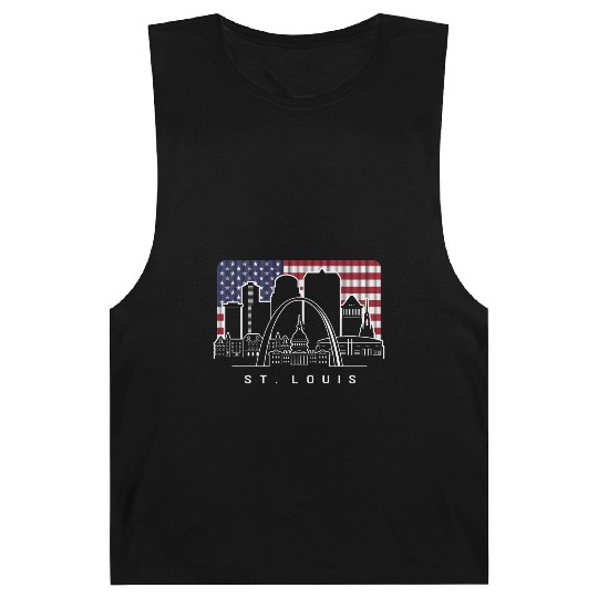 St. Louis Missouri American Flag Barnard Tanks