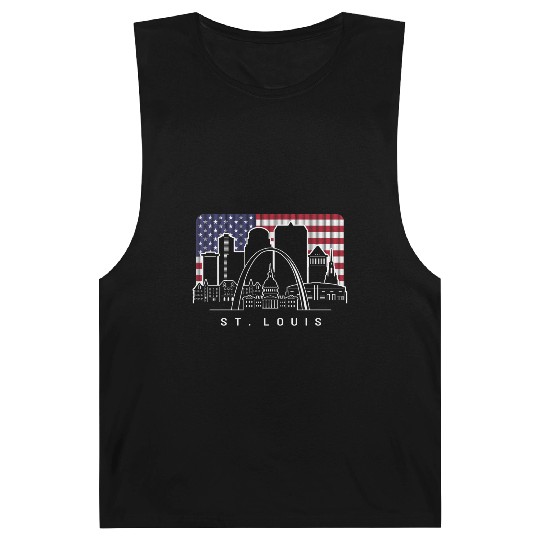 St. Louis Missouri American Flag Barnard Tanks