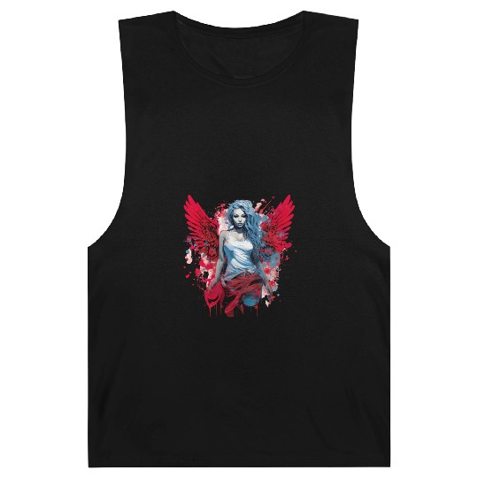Woman with Angel Wings Angel Esoteric Wings Barnard Tanks