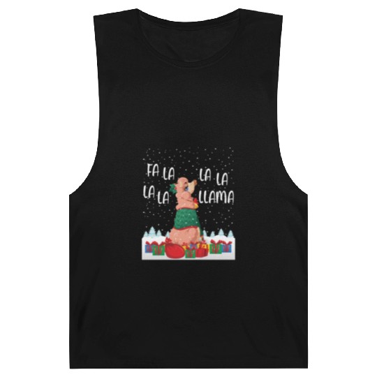 Fa La La La La La Llama Funny Gift Barnard Tanks