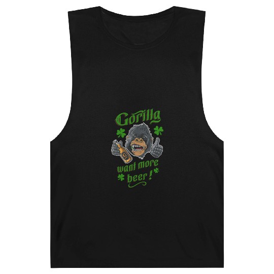 Saint Patrick's Day - Gorilla Want More Beer Barnard Tanks