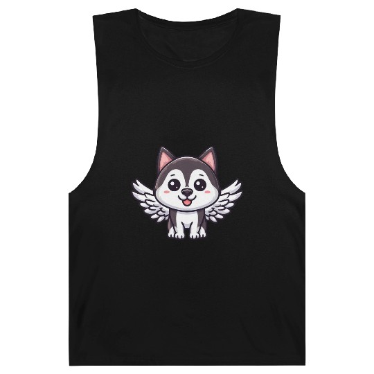 Angel Husky, Winged Comic, Heavenly Dog Barnard Tanks