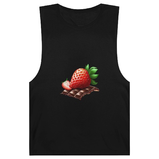 Sweet Temptation: Strawberry Meets Dark Chocolate Barnard Tanks