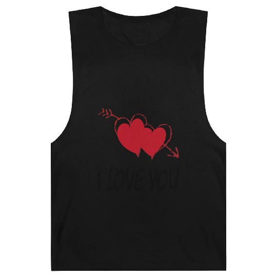 I Love You Valentine s Day Barnard Tanks