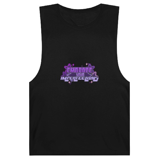 Embrace Your Imperfections Positivity Quote Y2K Ae Barnard Tanks