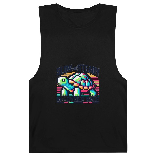 Cyber Turtle - Slow and Steady in 8-bit Color Barnard Tanks