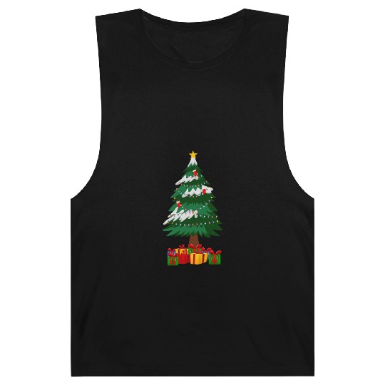 Merry Christmas Tree with Surprise Presents Boxes Barnard Tanks