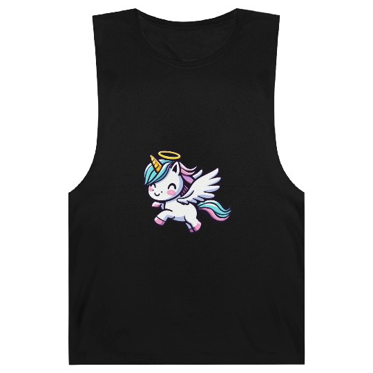 Heavenly Unicorn: Sweet Magic with Angel Wings Barnard Tanks