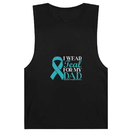 I Wear Teal For My Dad Trigeminal Neuralgia Barnard Tanks