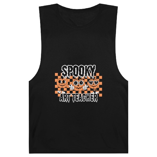 Halloween Spooky Art Teacher Barnard Tanks