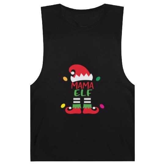 Merry Christmas mama elf Barnard Tanks
