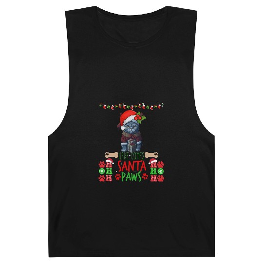 "Santa Paws' Kitty Welcome" Barnard Tanks