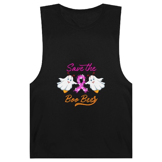 Breast Cancer Halloween Save The Boo Bees Barnard Tanks
