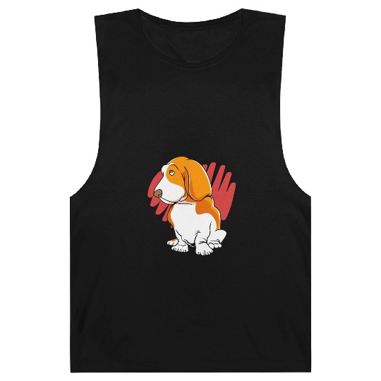 Cute Puppy Pet Dog Lover Basset Hound Barnard Tanks