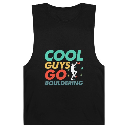 Cool Guys Go Bouldering Climbing Boulder Barnard Tanks