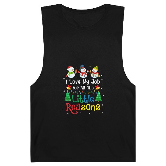 Daycare Teacher Christmas I Love My Job For All Barnard Tanks