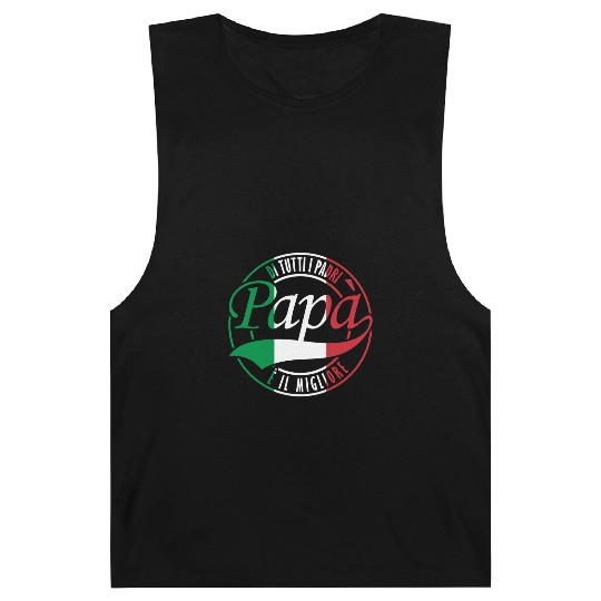 Di Tutti I Padri Papa Italian Flag Father's Day Barnard Tanks