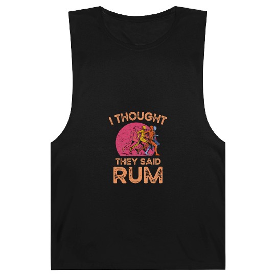 I Thought They Said Rum Athletic Athlete Barnard Tanks