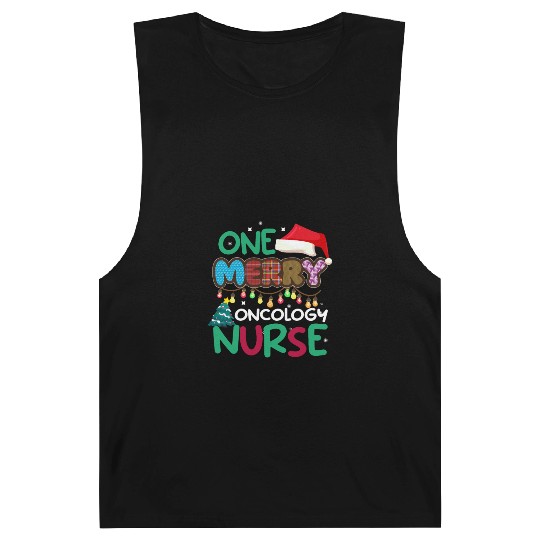 One merry Oncology Nurse Christmas Barnard Tanks
