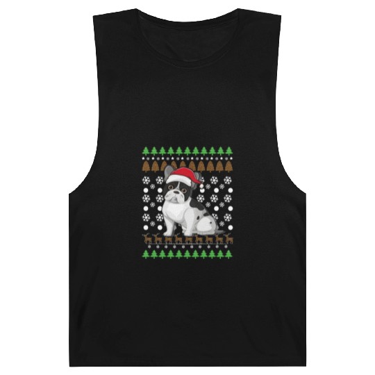 Merry Christmas, French Bulldog, Dog lovers gift Barnard Tanks