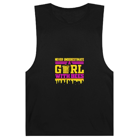 Beekeeper Funny Bee Gift for Girls Honey Barnard Tanks