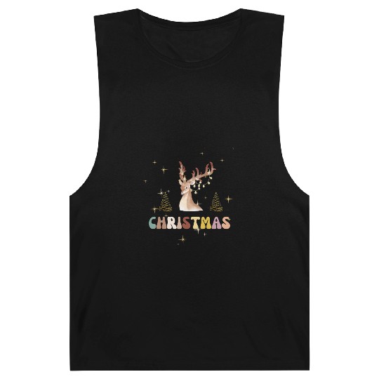 reindeer christmas Barnard Tanks