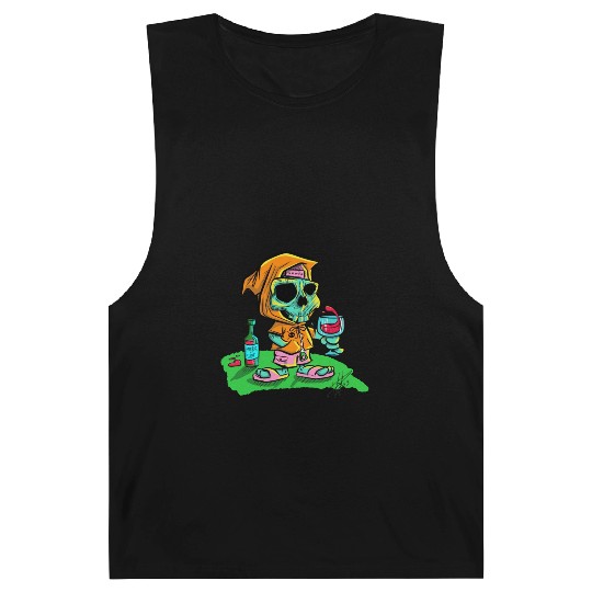 Death of thirst. Thirsty skeleton. Barnard Tanks